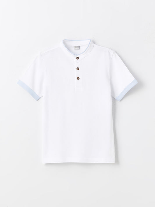 Judge Collar Basic Short Sleeve Boy's T-Shirt