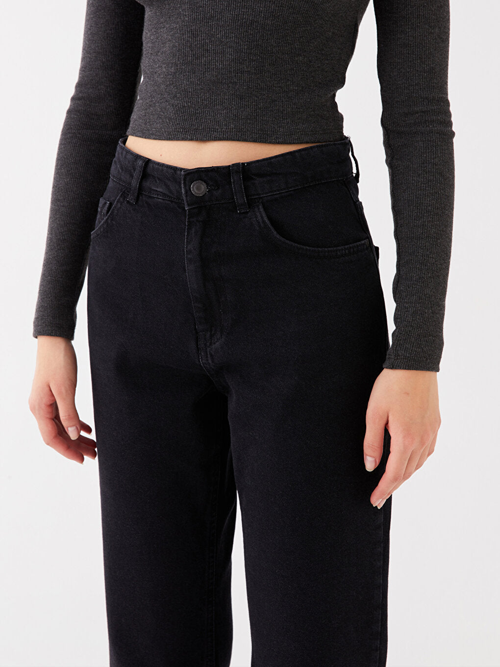 Straight Fit Women's Jean Trousers