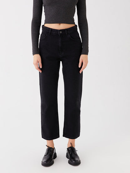 Straight Fit Women's Jean Trousers