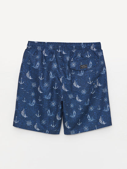 Short Patterned Men's Swim Shorts