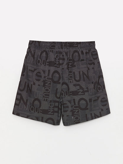 Short Patterned Men's Swim Shorts