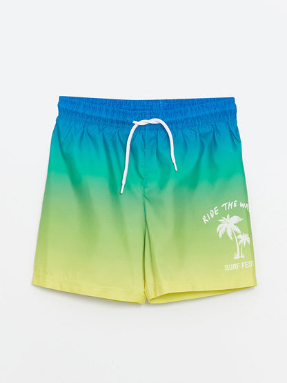 Printed Quick Drying Boys' Swim Shorts