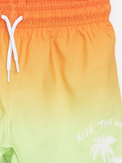 Printed Quick Drying Boys' Swim Shorts