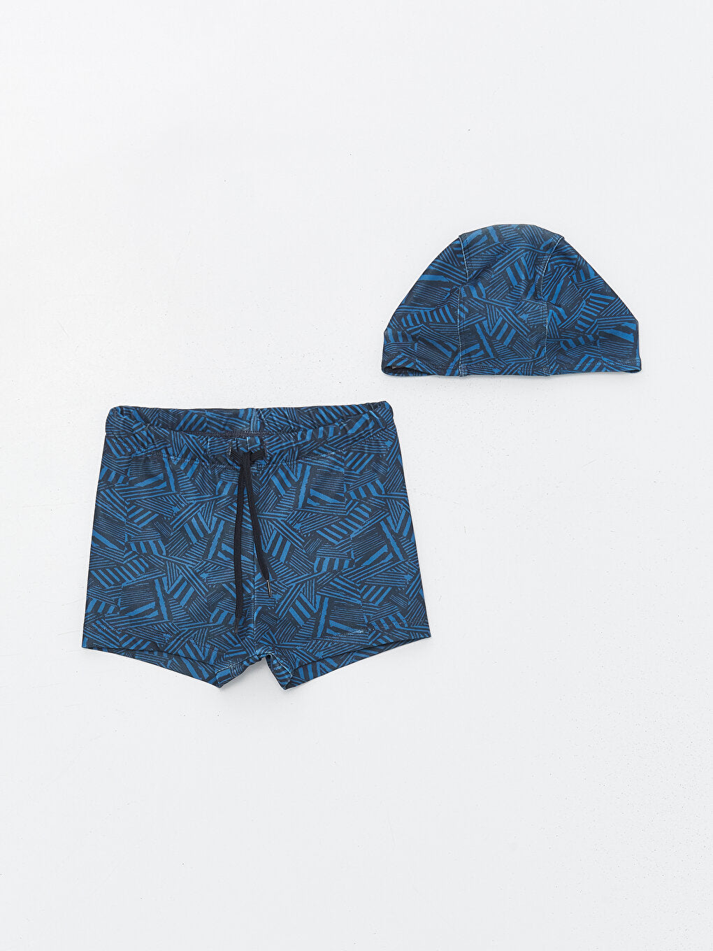 Printed Quick Drying Boys Boxer Swimsuit and Bonnet