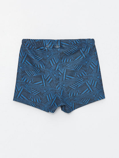 Printed Quick Drying Boys Boxer Swimsuit and Bonnet