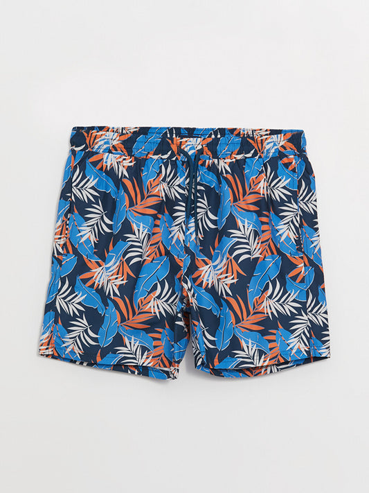 Short Patterned Men's Swim Shorts