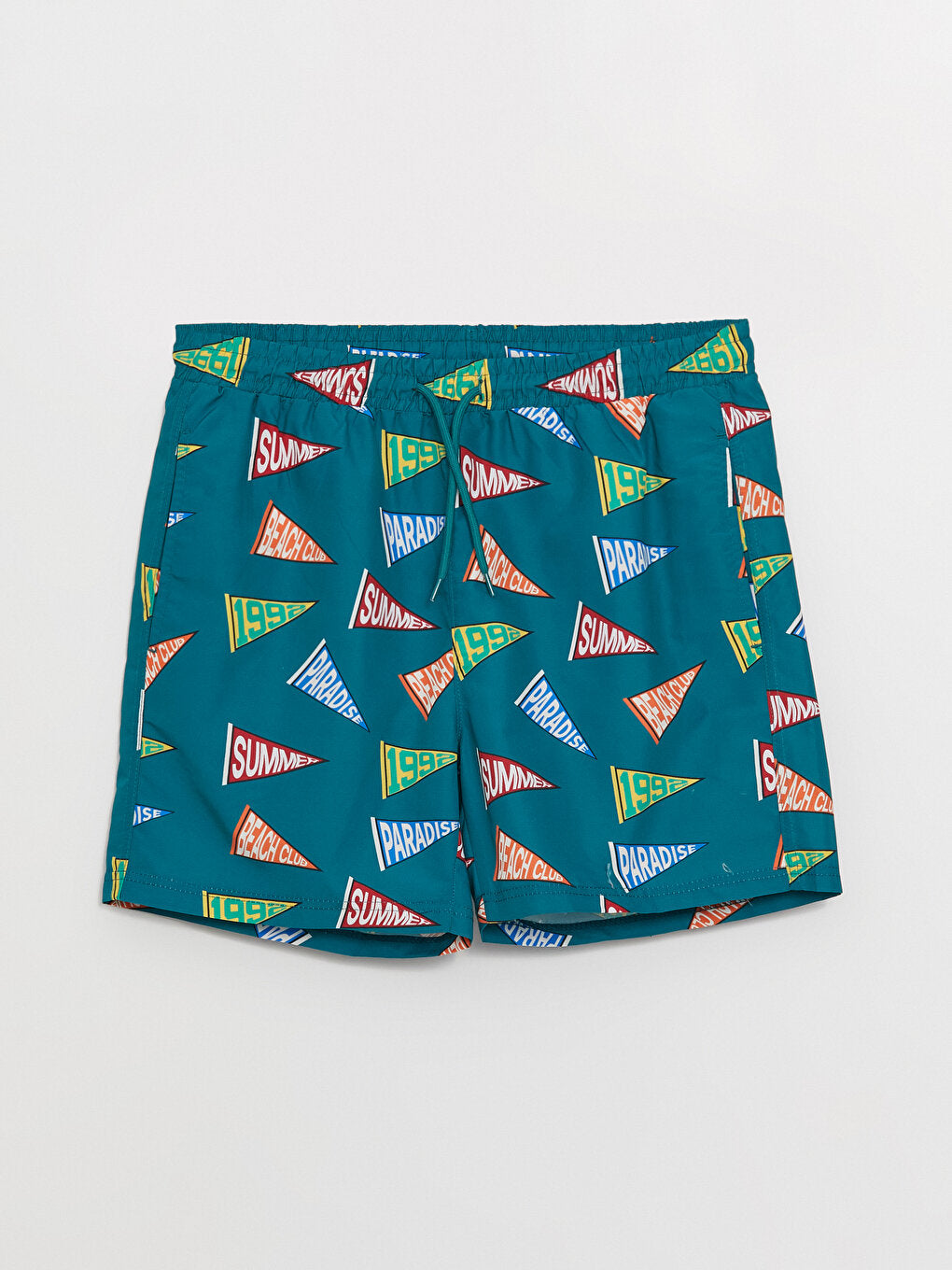 Short Patterned Men's Swim Shorts