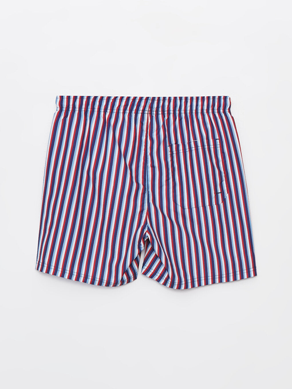 Short Length Striped Men's Swim Shorts