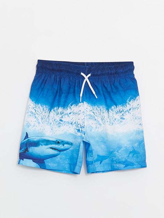 Printed Quick Drying Boys' Swim Shorts