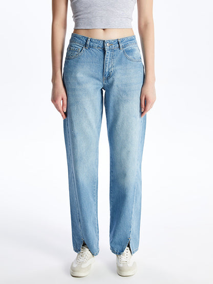 Straight Fit Women's Jean Trousers