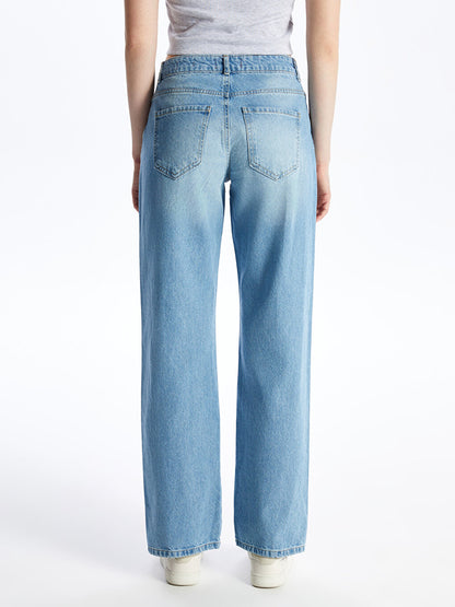 Straight Fit Women's Jean Trousers