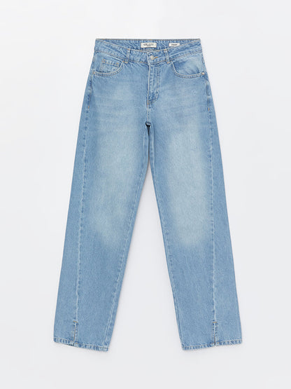 Straight Fit Women's Jean Trousers