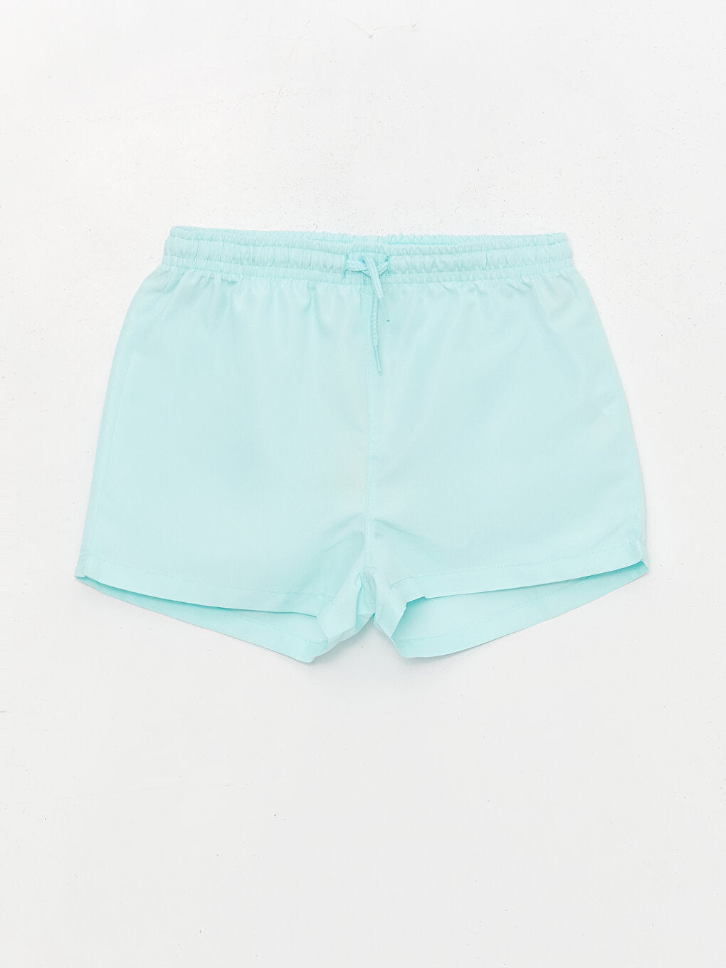 Basic Girls' Swim Shorts with Elastic Waist