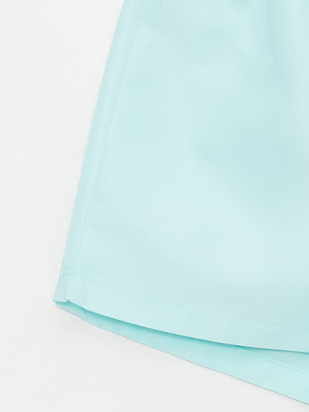 Basic Girls' Swim Shorts with Elastic Waist