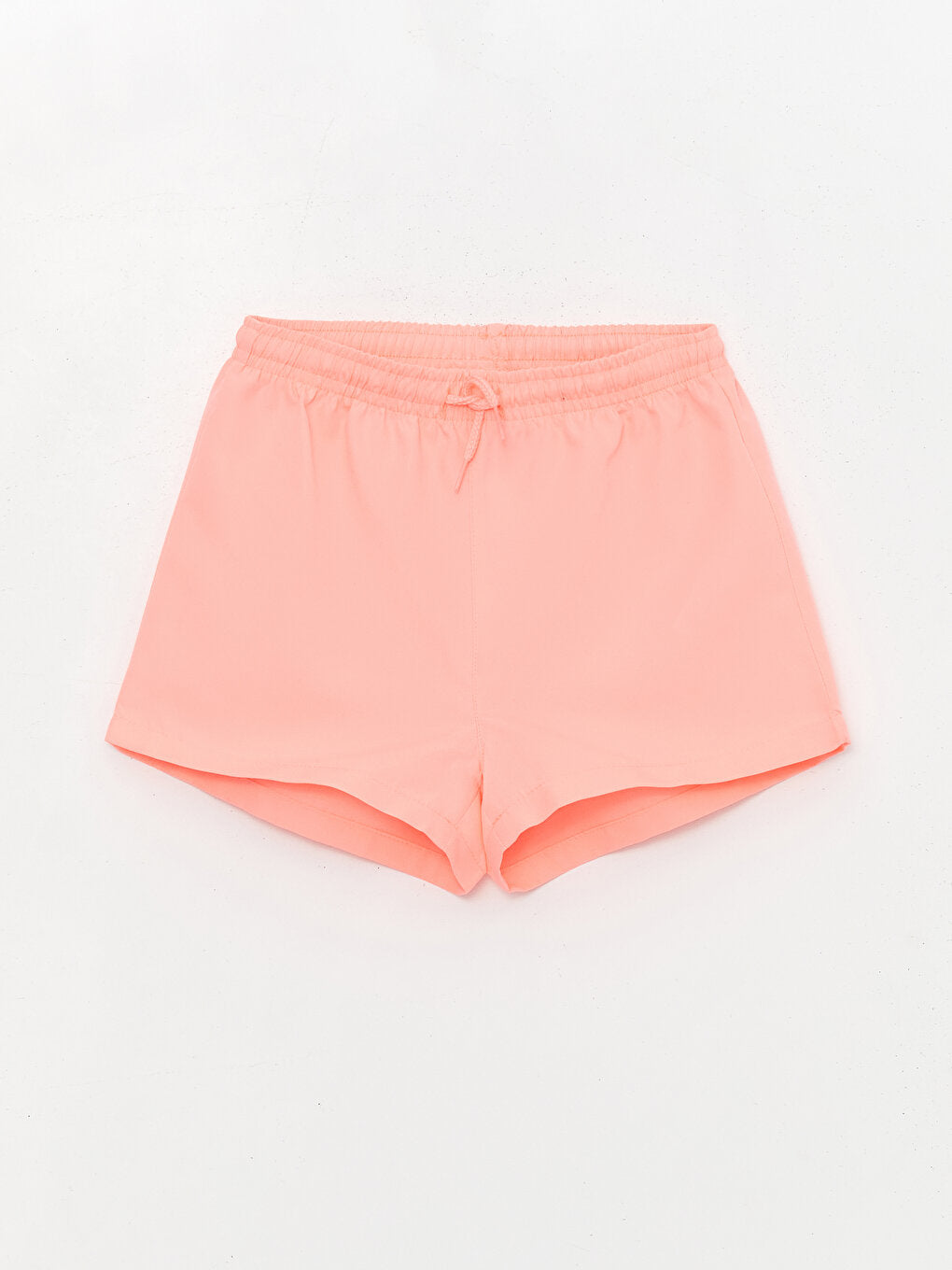 Basic Girls' Swim Shorts with Elastic Waist