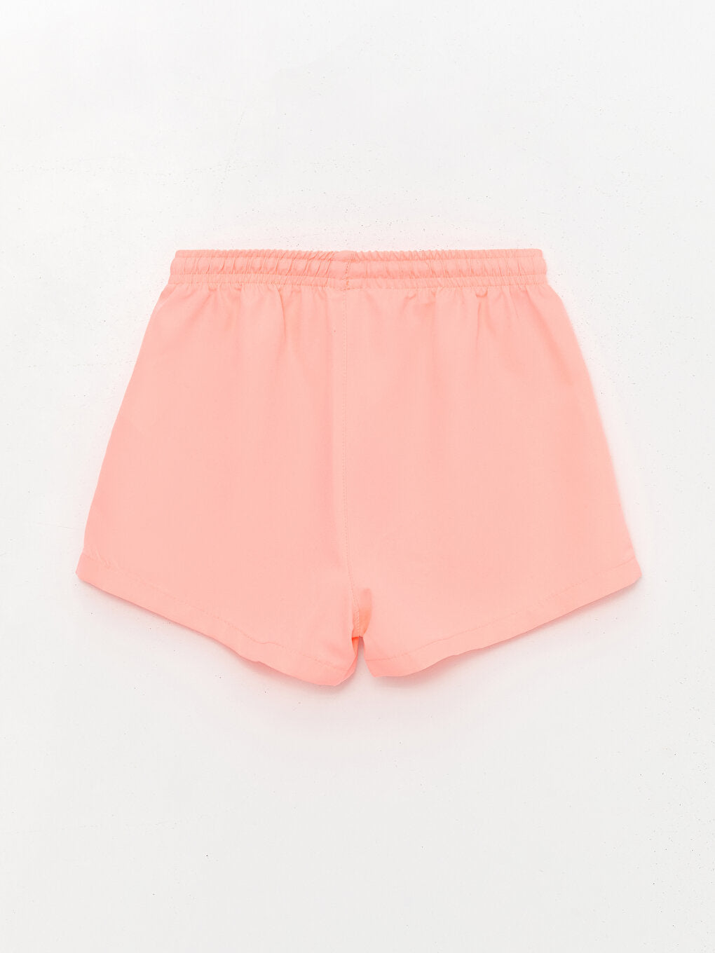 Basic Girls' Swim Shorts with Elastic Waist