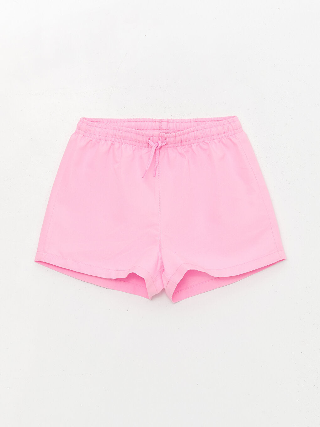 Basic Girls' Swim Shorts with Elastic Waist