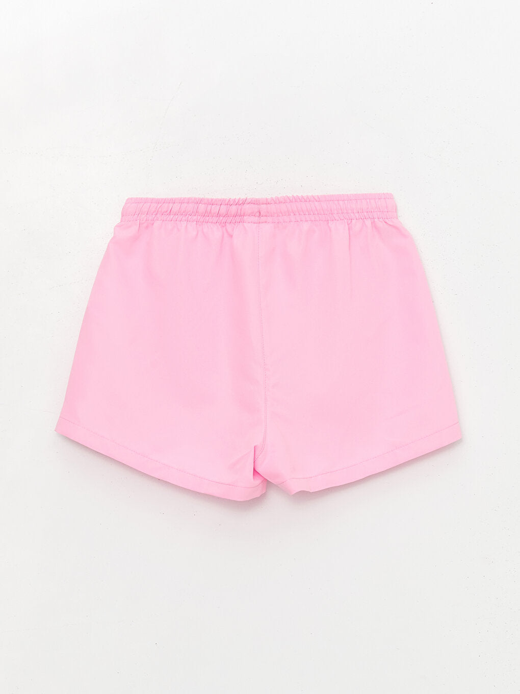 Basic Girls' Swim Shorts with Elastic Waist