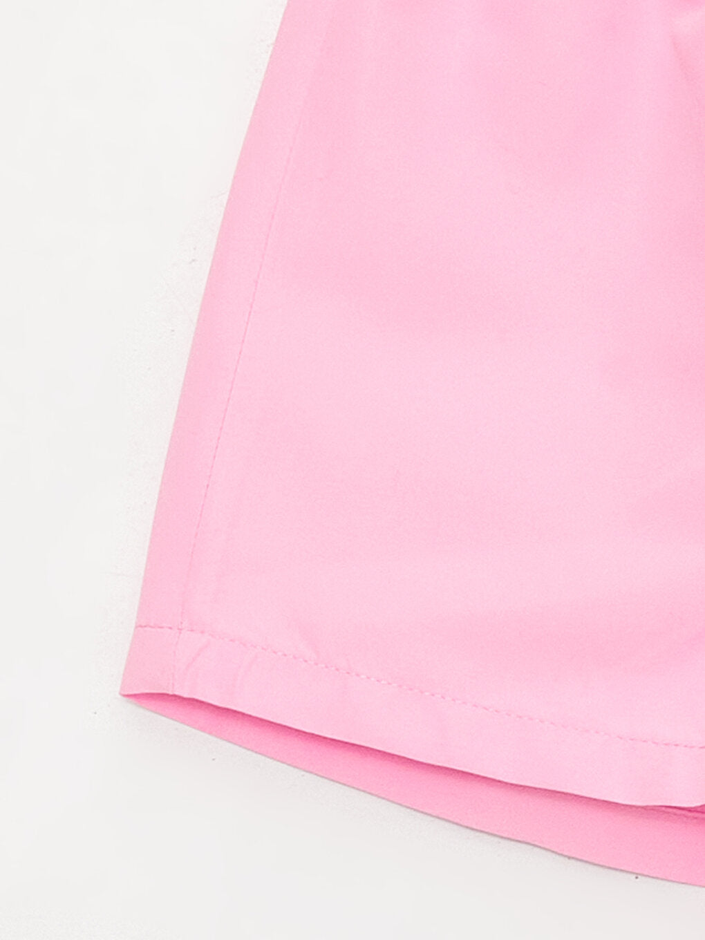 Basic Girls' Swim Shorts with Elastic Waist