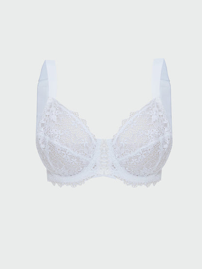 Underwire, Unpadded, Lace Supporting Bra