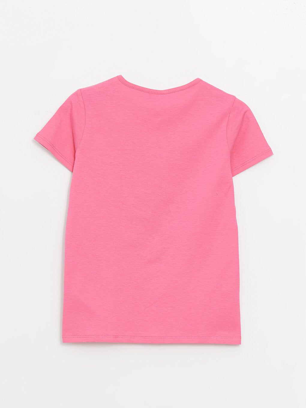 Crew Neck Printed Short Sleeve Girls' T-Shirt