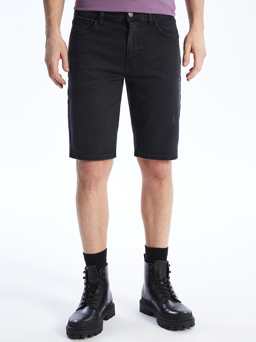 Extra Slim Fit Men's Jean Shorts