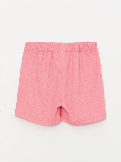 Girl's Short Skirt with Elastic Waist