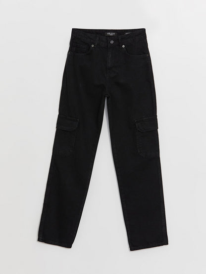 Straight Fit Women's Cargo Jeans