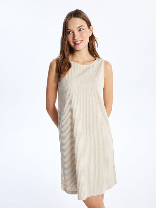 Women's Crew Neck Straight Nightgown