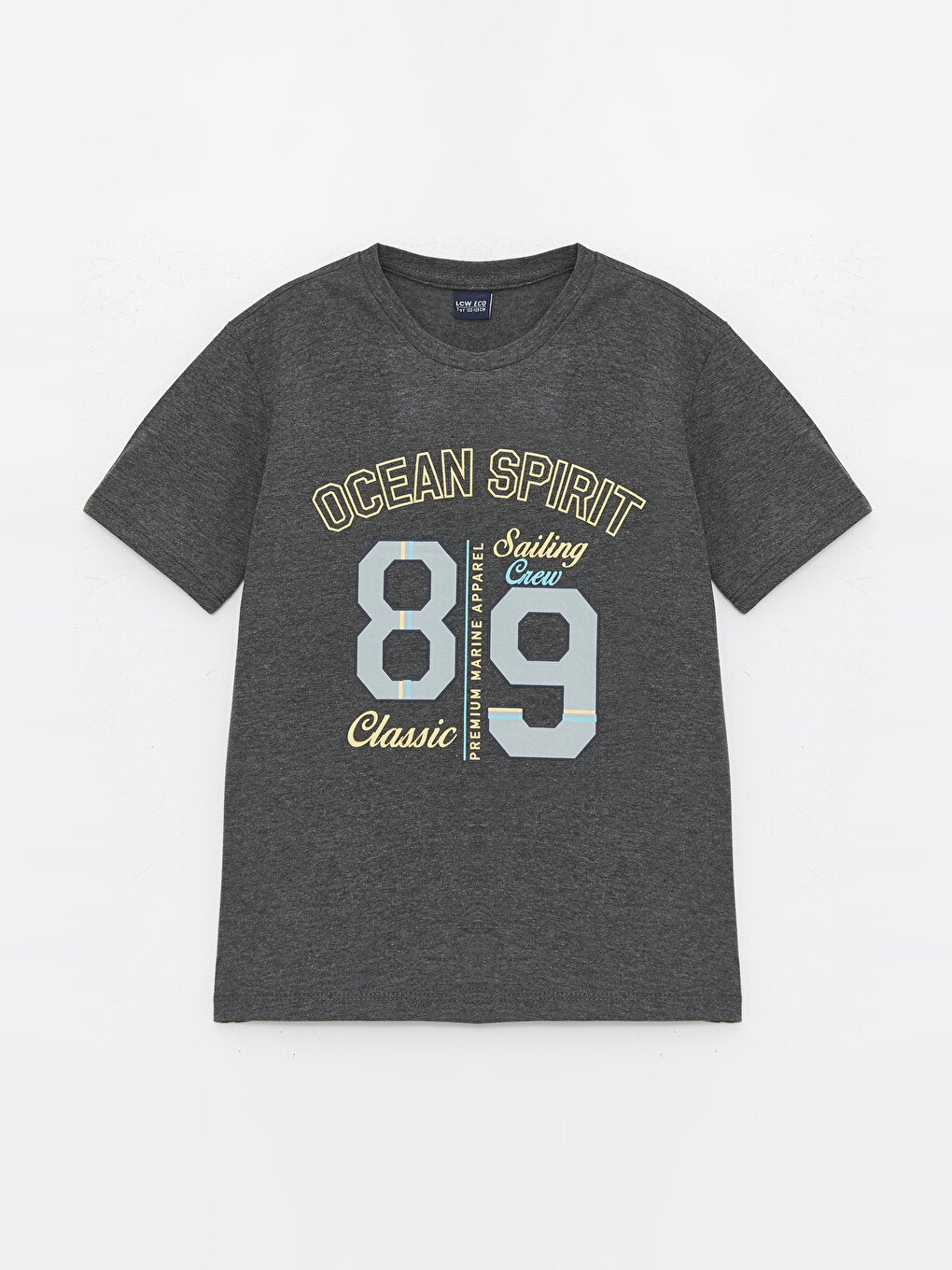 Crew Neck Printed Short Sleeve Boy's T-Shirt