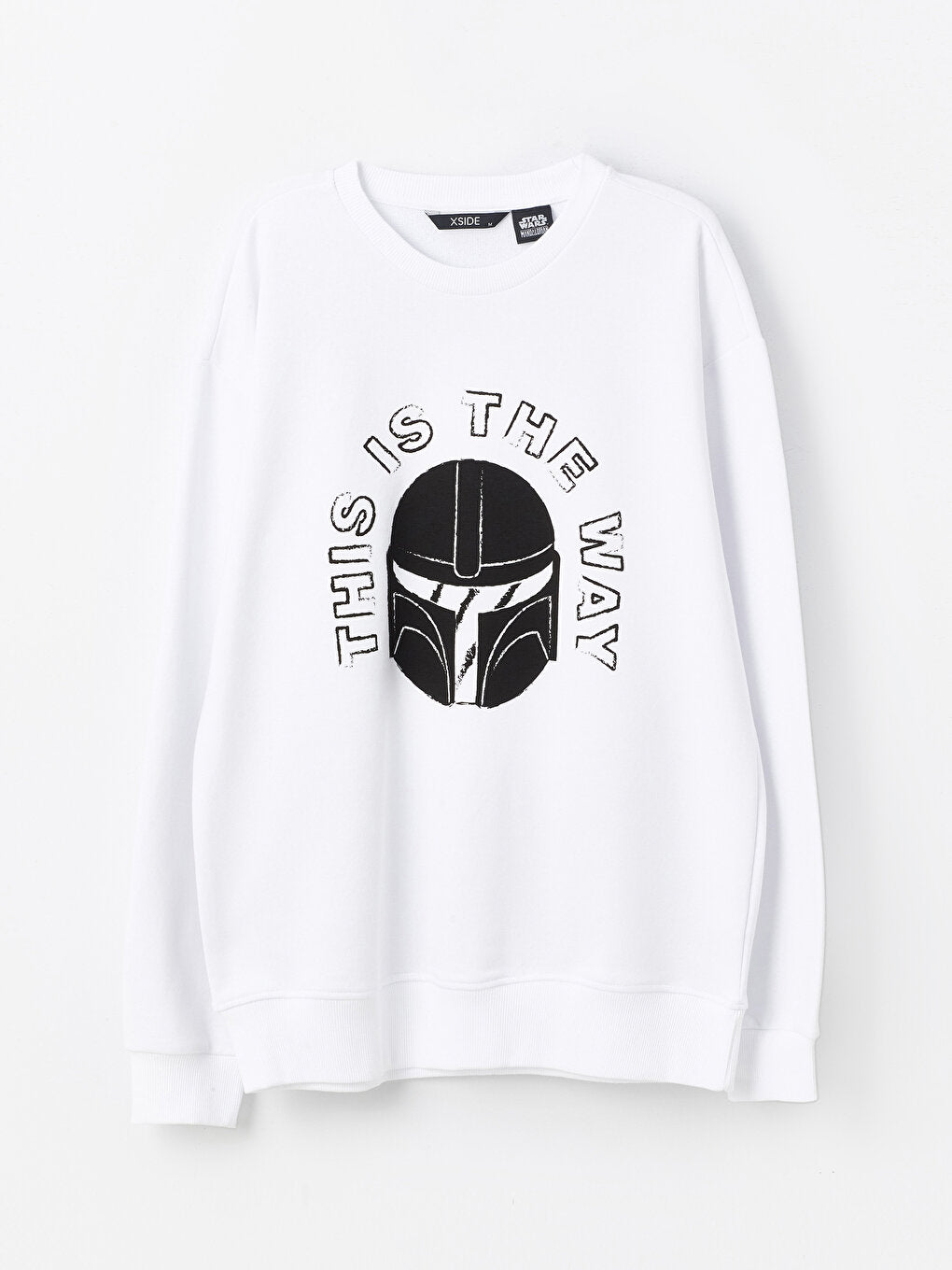 Crew Neck Long Sleeve Printed Men's Sweatshirt