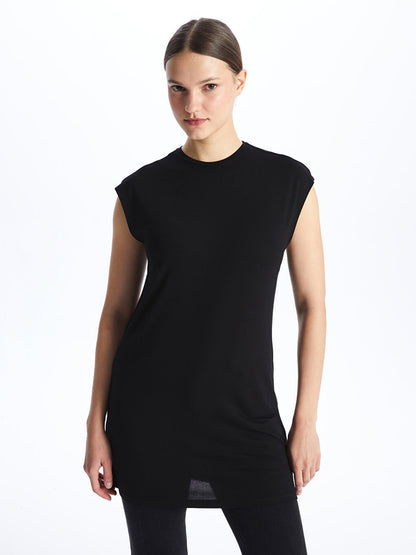 Women's Crew Neck Plain Tunic