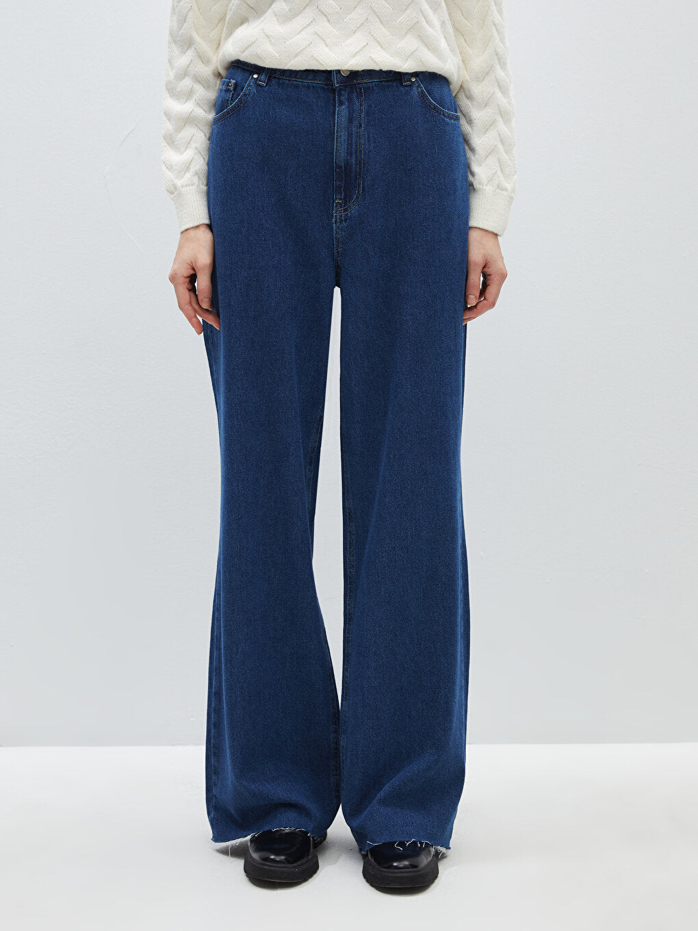 Straight Fit Women's Jean Trousers