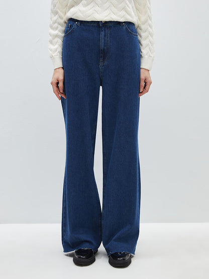 Straight Fit Women's Jean Trousers