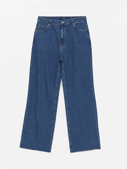 Straight Fit Women's Jean Trousers