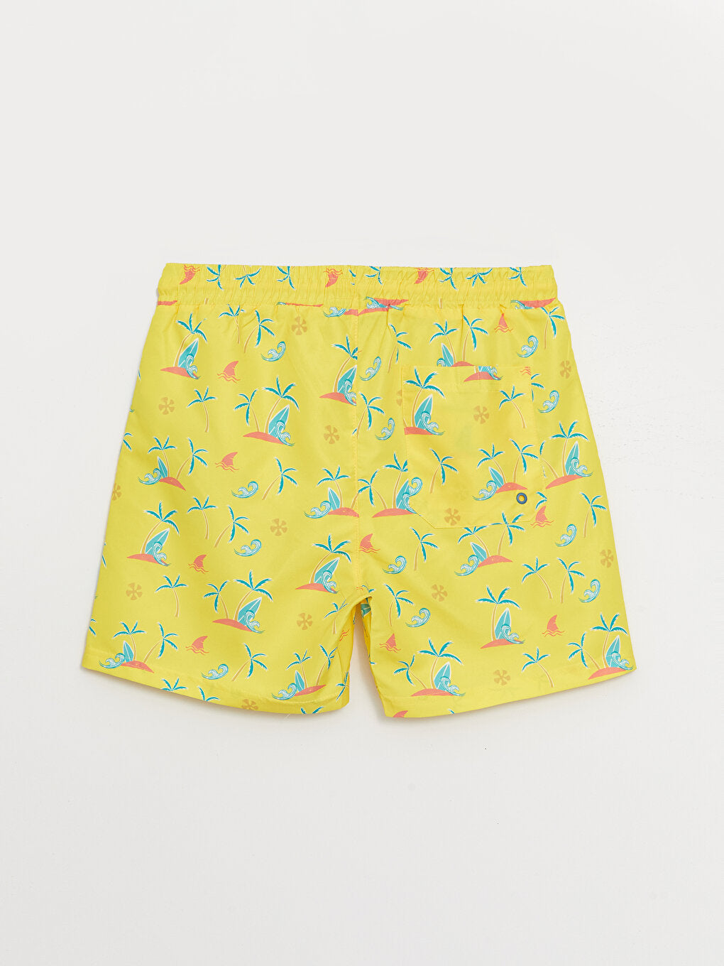 Short Patterned Men's Swim Shorts