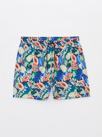 Short Patterned Men's Swim Shorts