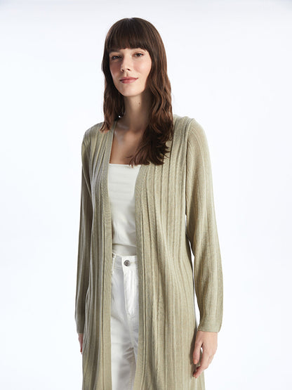 Shawl Collar Plain Long Sleeve Women's Knitwear Cardigan