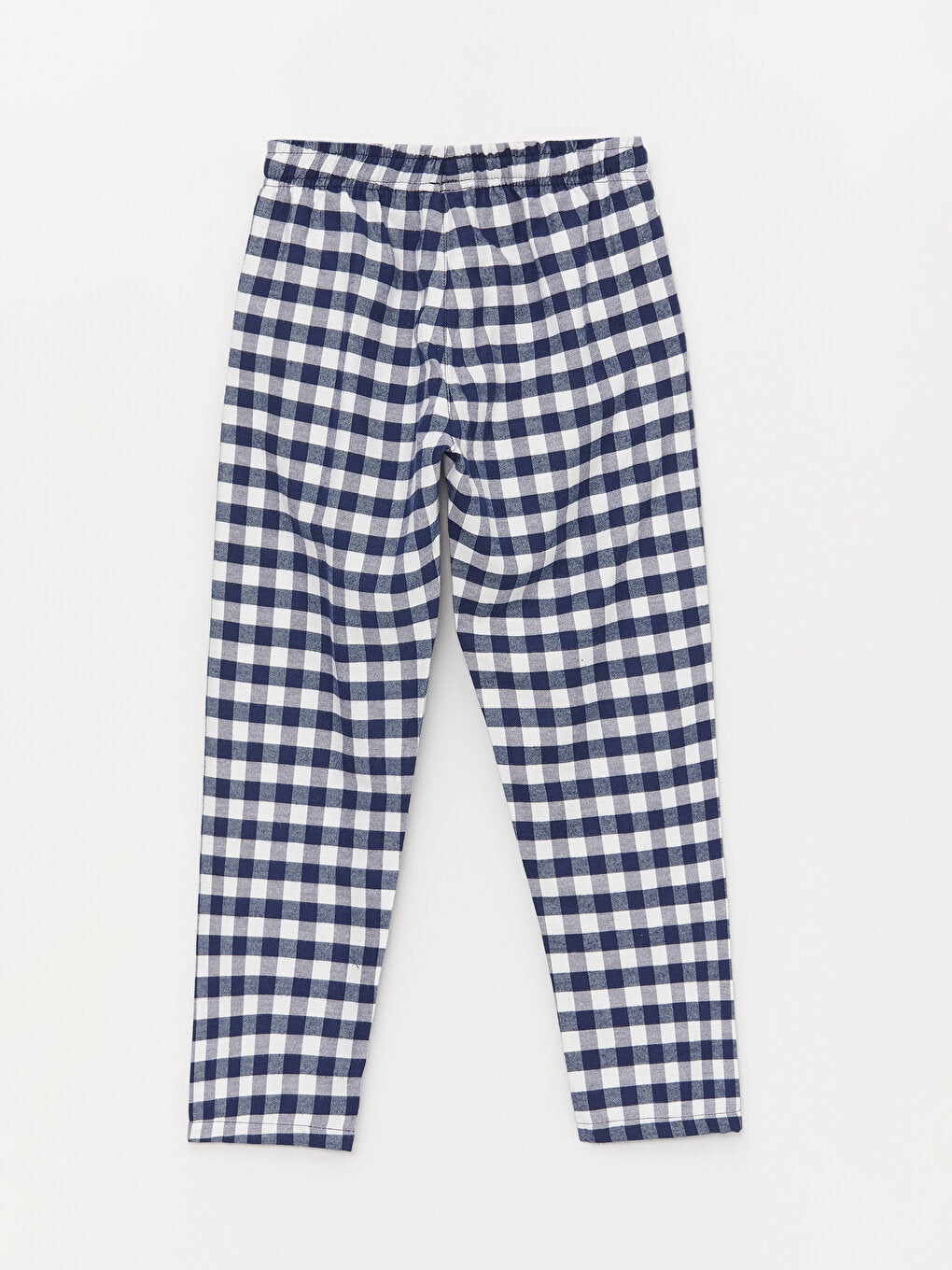 Plaid Boy's Pajama Bottom with Elastic Waist