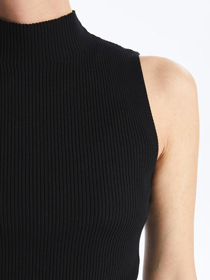 Women's Half Turtleneck Plain Knitwear Sweater