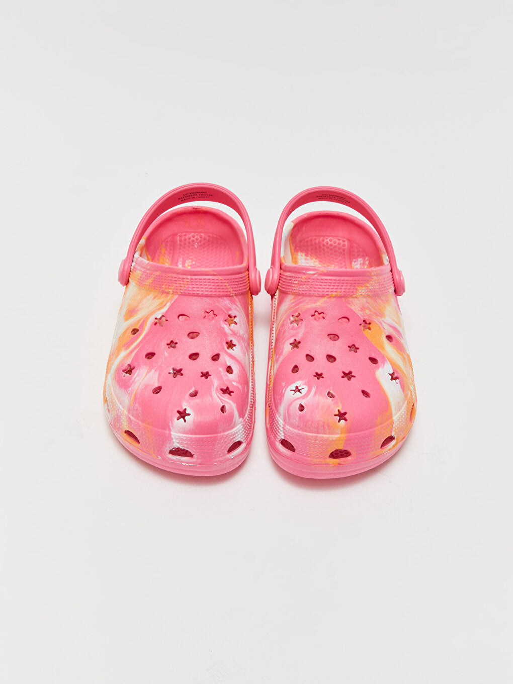 Printed Perforated Girls' Sandals