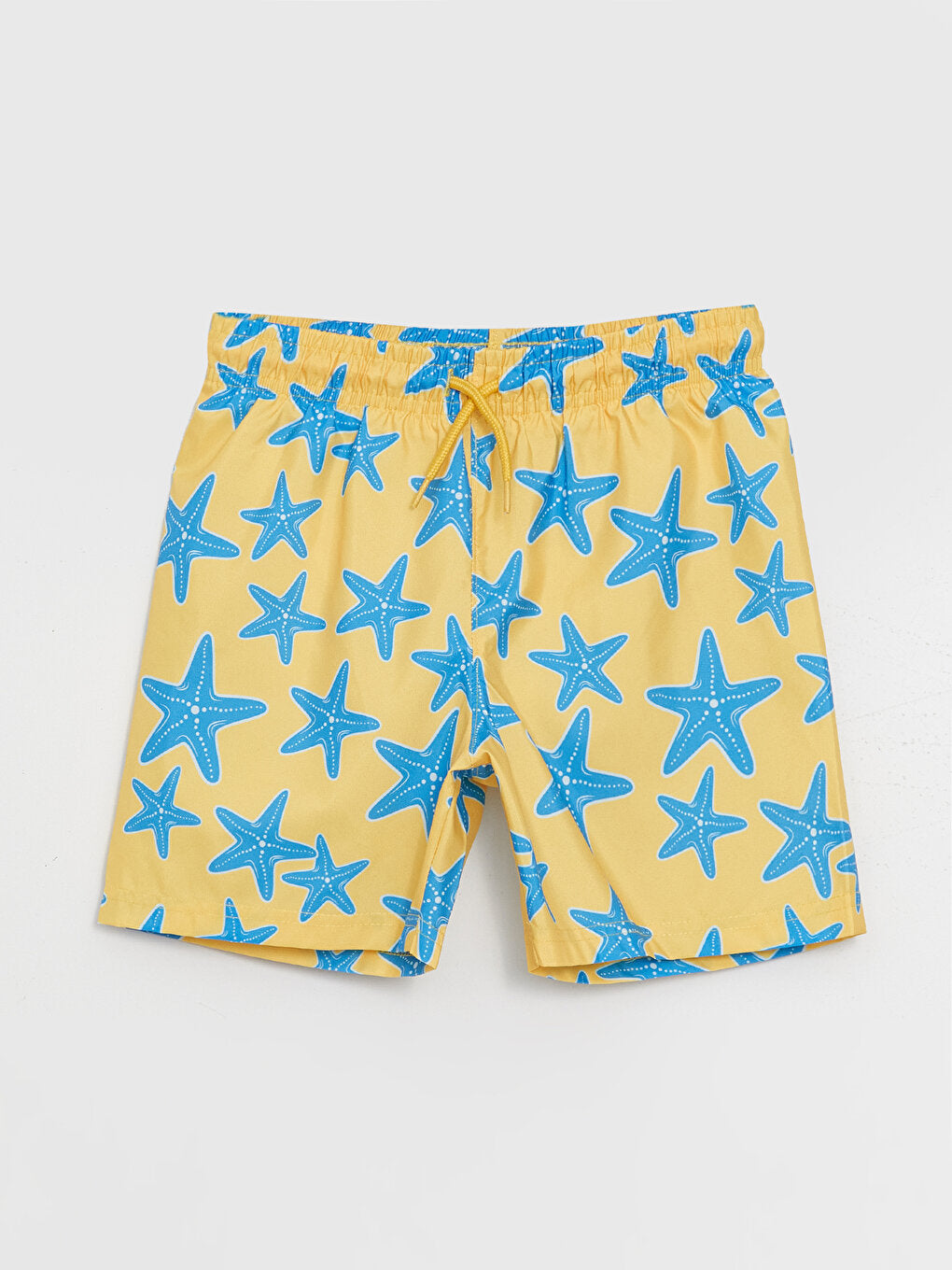 Patterned Boys' Swim Shorts with Elastic Waist