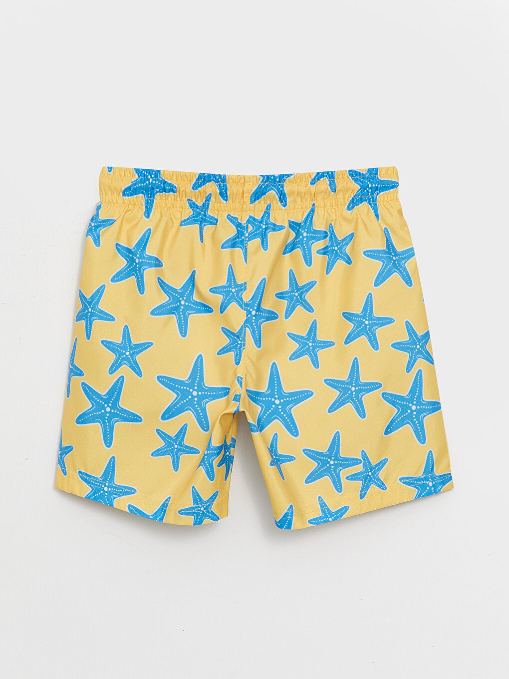 Patterned Boys' Swim Shorts with Elastic Waist