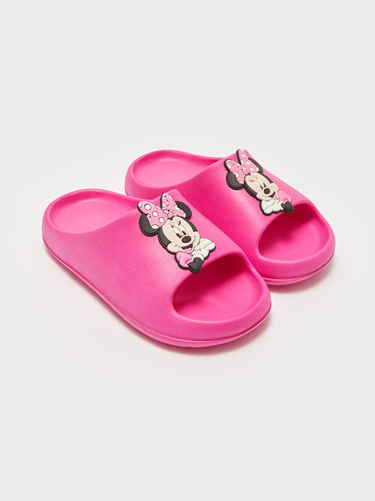 Minnie Mouse Printed Girl's Slippers