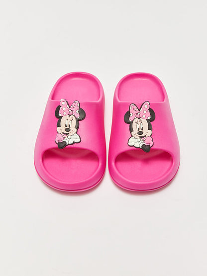 Minnie Mouse Printed Girl's Slippers