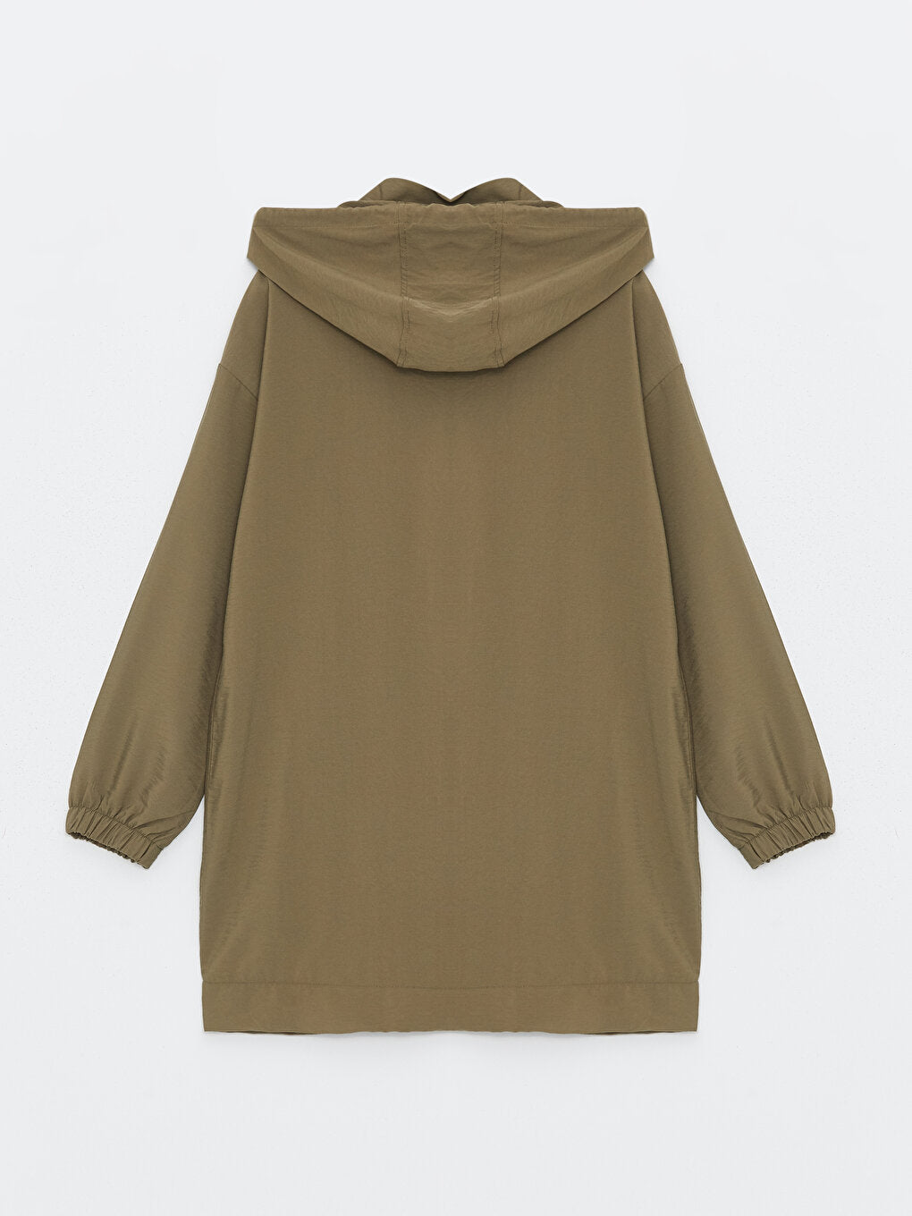 Hooded Plain Long Sleeve Women's Tunic