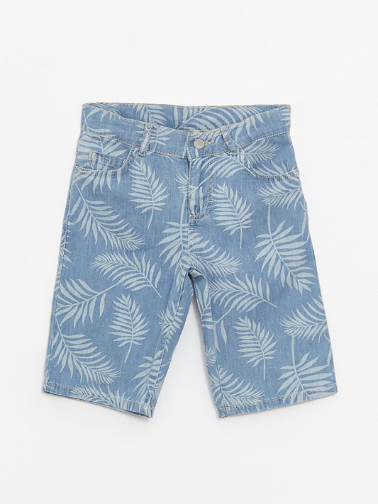 Patterned Boys' Jean Shorts