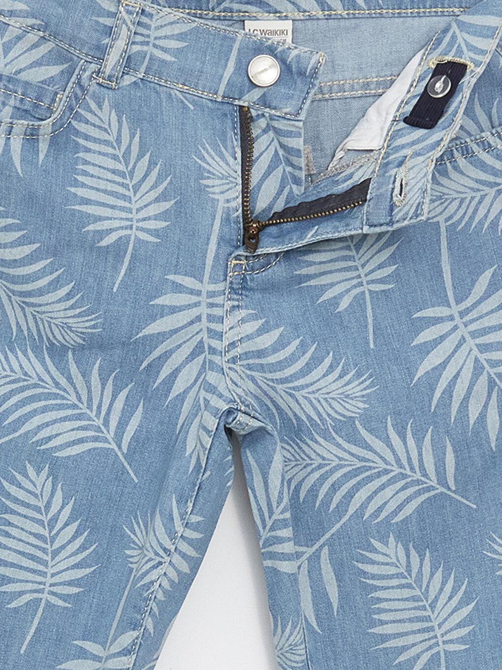 Patterned Boys' Jean Shorts