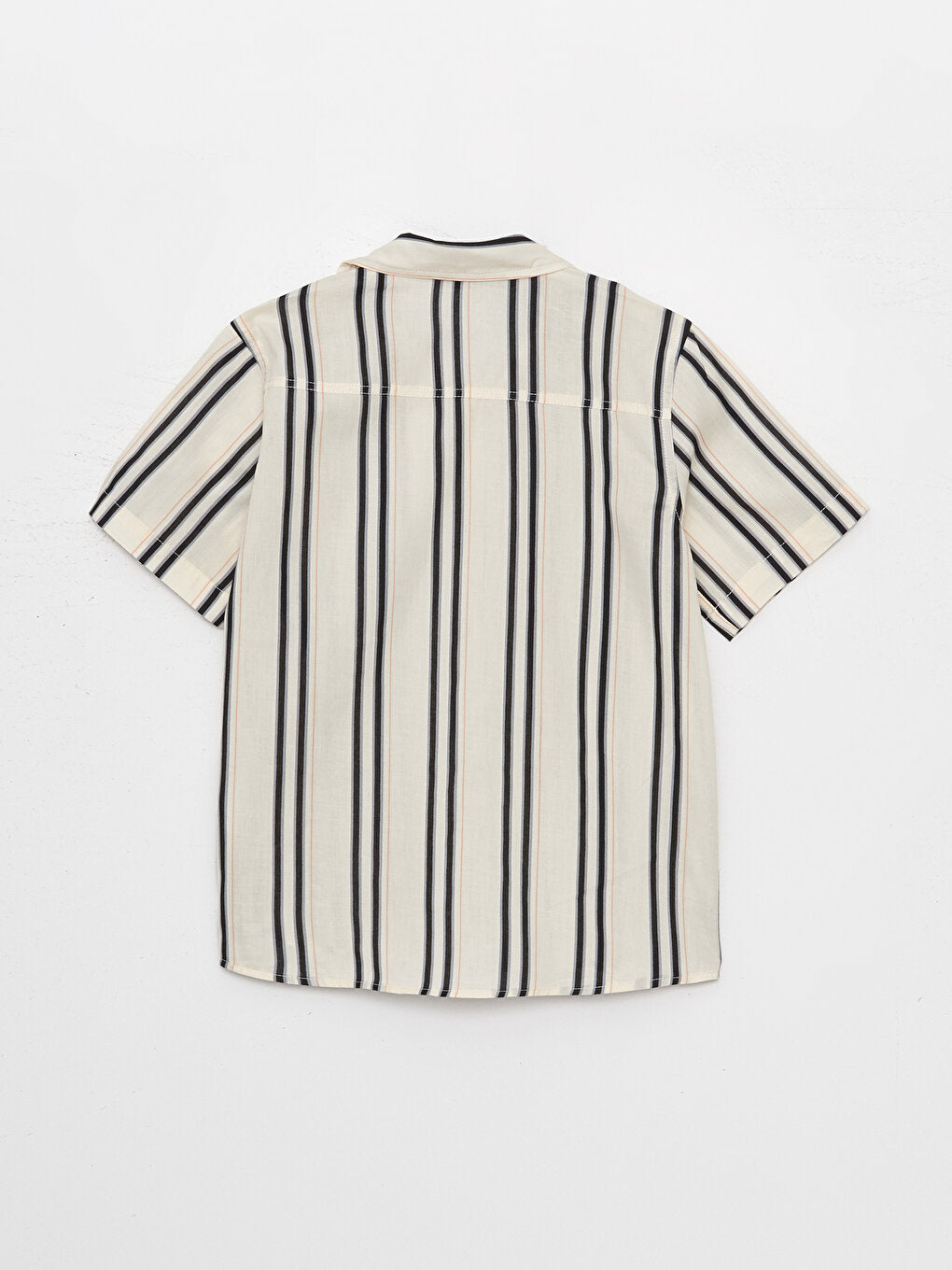 Striped Short Sleeve Boy Shirt