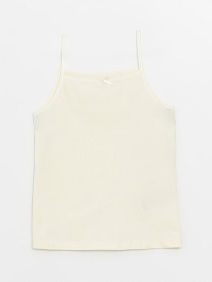 Square Neck Strap Girls Undershirt